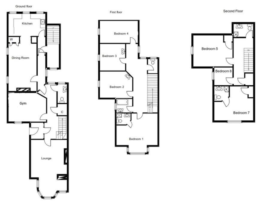 Huge 7 Bed Hse For Large Groups Close By The Beach Bude Luaran gambar
